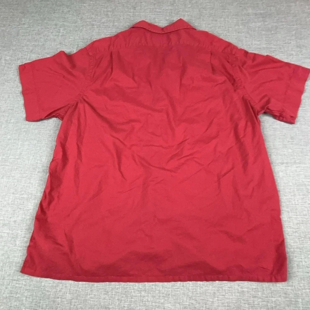 Polo Ralph Lauren Shirt Mens XL Red Short Sleeve Button Up Classic Fit